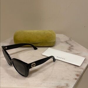 Gucci Black Cat Eye Sunglasses